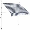 Rankiniu būdu ištraukiama markizė, mėlyni/balti dryžiai, 150cm