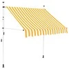 Rankiniu būdu ištraukiama markizė, oranžiniai/balti dryžiai, 150cm