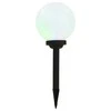 Saul. energ. įkr. LED lauko švies., 6vnt., 20cm, sfer., įv. sp.