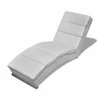 Sofa Poilsio gultas, baltas, dirbtinė oda