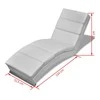 Sofa Poilsio gultas, baltas, dirbtinė oda