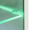 TV staliukas Sieninė televizoriaus spintelė su LED apšvietimu, 5d., balta