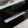 TV staliukas Sieninė televizoriaus spintelė su LED apšvietimu, 5d., juoda
