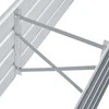 Lovelis, pilkas, galvanizuotas plienas, 160x40x45cm