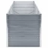 Lovelis, pilkas, galvanizuotas plienas, 240x80x77cm