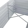 Lovelis, pilkas, galvanizuotas plienas, 240x80x45cm