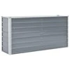 Lovelis, pilkos spalvos, 160x40x77cm, galvanizuotas plienas