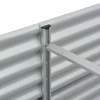 Lovelis, sidabrinis, 240x80x44cm, galvanizuotas plienas, aukštas
