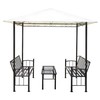 Sodo paviljonas su staliuku ir suoliukais, 2,5x1,5x2,4m