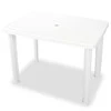 Sodo stalas, baltas, 101x68x72cm, plastikas