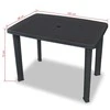Sodo stalas, antracito sp., 101x68x72cm, plastikas