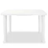 Sodo stalas, baltas, 101x68x72cm, plastikas