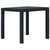 Sodo stalas, antracito sp., 79x79x72 cm, plastikas, rat. imit.