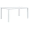Sodo stalas, baltos sp., 150x90x72 cm, plastikas, rat. imit.