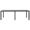 Sodo stalas, rudos sp., 220x90x72 cm, plastikas, rat. imit.