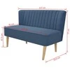 Sofa, audinys, 117 x 55,5 x 77 cm, mėlyna