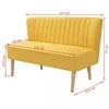 Sofa, audinys, 117x55,5x77cm, geltona