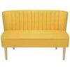 Sofa, audinys, 117x55,5x77cm, geltona