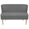 Sofa, audinys, 117x55,5x77cm, šviesiai pilka