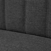 Sofa, tamsiai pilka, audinys, 117x55,5x77cm
