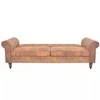 Dvivietė sofa su porankiais, ruda, dirbtinė zomša