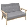 Sofa Sofos komp., 2vnt., audinys, šviesiai pilkas