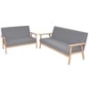 Sofa Sofos komp., 2vnt., audinys, šviesiai pilkas