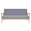 Sofa Sofos komp., 2vnt., audinys, šviesiai pilkas