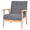 Sofa Sofos komplektas, 2 dalių, audinys, tamsiai pilkas