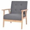 Sofa Sofos komplektas, 2 dalių, audinys, tamsiai pilkas