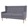 Sofa Sofos komplektas, 2vnt., audinys, pilkas