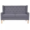 Sofa Sofos komplektas, 2vnt., audinys, pilkas