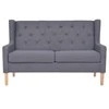 Sofa Sofos komplektas, 2vnt., audinys, pilkas