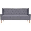 Sofa Sofos komplektas, 2vnt., audinys, pilkas