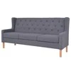 Sofa Sofos komplektas, 2vnt., audinys, pilkas
