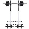 Štangos-pritūpimų stovas su štanga ir hantelių rinkiniu, 60,5kg