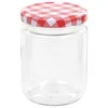 Stikl. stikl. uog. su balt. ir raud. sp. dangt., 48vnt., 230ml