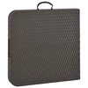 Sulankstomas sodo stalas, rudas, 120x60x74cm, HDPE ratano imit.