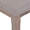 Suoliukas, tamsiai pilkas, 110x38x48cm, linas/medienos masyvas
