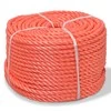 Susukta virvė, oranžinė, 100m, polipropilenas, 14mm