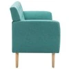 Trivietė sofa, audinio apmušalas, 172x70x82cm, žalia