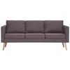 Trivietė sofa, taupe spalvos, audinys