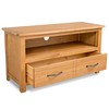 TV staliukas TV spintelė, 90x35x48cm, ąžuolo medienos masyvas