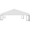 Viršutinis pavėsinės uždangalas, 310 g/m², 3x3m, baltas