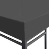Viršutinis pavėsinės uždangalas, 310 g/m², 3x3m, pilkas