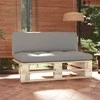 Sofa Vidurinė sodo sofos dalis iš palečių, impregnuota pušis