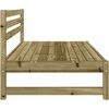 Vidurinės sodo sofos dalys, 2vnt., 120x80cm, impregnuota pušis