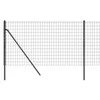 Vielinė tinklinė tvora, antracito, 0,8x25m, plienas