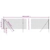 Vielinė tinklinė tvora, antracito, 1x25m, galvanizuotas plienas