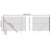 Vielinė tinklinė tvora, antracito, 2x10m, galvanizuotas plienas